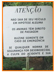 Placa - Zoo Safari